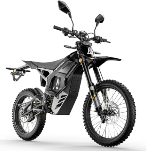 Cysum Aptum Ap-8F Vélo Électrique Homme, 19'' Moto Électrique Adultes avec Batterie 72 V 40 Ah, Autonomie De 120 Km, Freins Hydrauliques, Moto Cross Électrique Noir