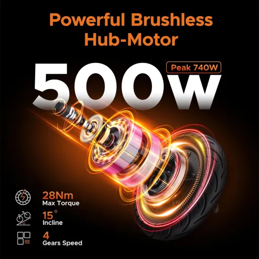 E-Scooter Trottinette Électrique Pliable avec Batterie De 648Wh/864Wh, Autonomie Jusqu'À 50 Km/70km, Écran LCD, Y400/Y600 E-Scooter Y400 Noir + Rouge