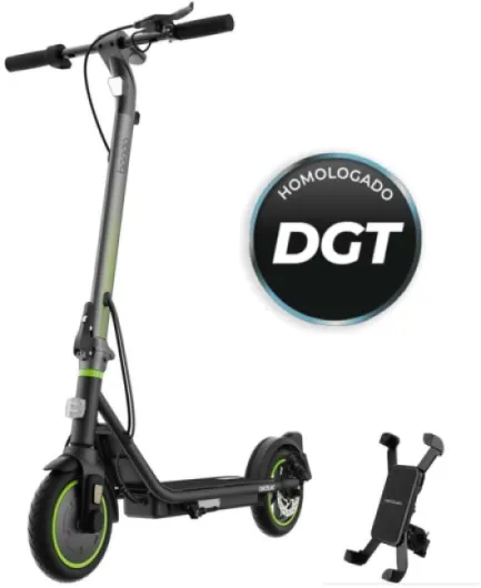 Cecotec Trottinettes Électriques Homologuée Bongo 650 W Autonomie 30 Km - Roue 8,5" - Support mobile 30 km d’autonomie