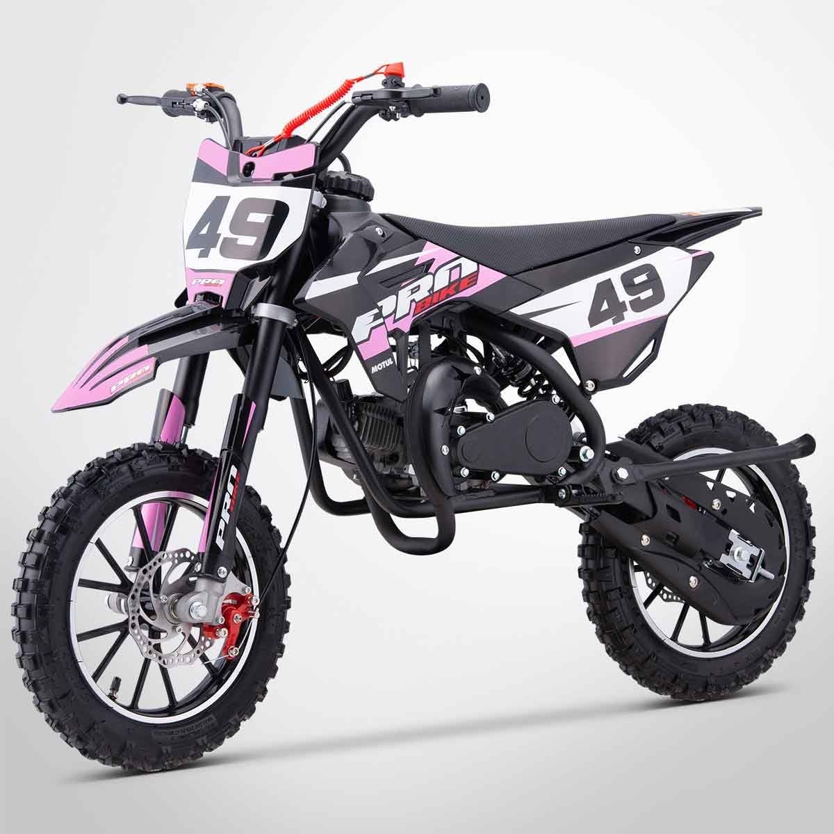 Pocket Cross PROBIKE 49 / Mini Moto Enfant 50cc / Édition 2025 / Rose