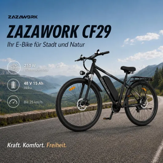 TIGUOWISH C29pro Vélo Électrique Adulte,Batterie Amovible 48V 15Ah,Moteur Tout-Terrain,VTT 21 Vitesses,Frein à Disque hydraulique,Écran LCD Intelligent,Éclairage LED Haute Luminosité.